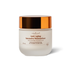 A 50 mL jar of Young Living Anti-Aging Intensive Moisturizer, featuring a frosted white glass container and a reflective metallic copper lid, set against a clean white background with a soft shadow.