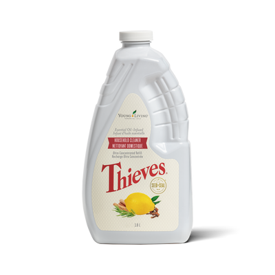 Bottle of Thieves household cleaner on a white background